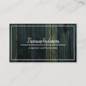 Professionele Houten Graan Rustieke Timmerwerk Visitekaartje (Voorkant)