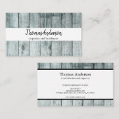 Professionele Houten Graan Rustieke Timmerwerk Visitekaartje (Voorkant / Achterkant)