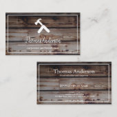 Professionele Houten Graan Rustieke Timmerwerk Visitekaartje (Voorkant / Achterkant)