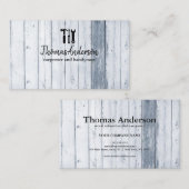 Professionele Houten Graan Rustieke Timmerwerk Visitekaartje (Voorkant / Achterkant)