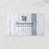 Professionele Houten Graan Rustieke Timmerwerk Visitekaartje (Voorkant)