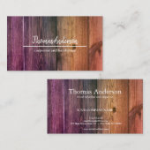 Professionele Houten Graan Rustieke Timmerwerk Visitekaartje (Voorkant / Achterkant)