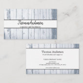 Professionele Houten Graan Rustieke Timmerwerk Visitekaartje (Voorkant / Achterkant)