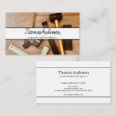 Professionele Houten Graan Rustieke Timmerwerk Visitekaartje (Voorkant / Achterkant)