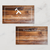 Professionele Houten Graan Rustieke Timmerwerk Visitekaartje (Voorkant / Achterkant)