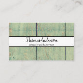 Professionele Houten Graan Rustieke Timmerwerk Visitekaartje (Voorkant)