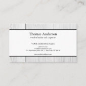 Professionele Houten Graan Rustieke Timmerwerk Visitekaartje (Achterkant)