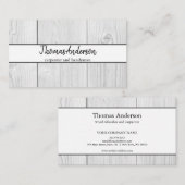 Professionele Houten Graan Rustieke Timmerwerk Visitekaartje (Voorkant / Achterkant)