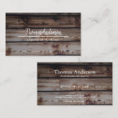 Professionele Houten Graan Rustieke Timmerwerk Visitekaartje (Voorkant / Achterkant)
