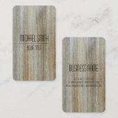 Professionele houten korrel #9 visitekaartje (Voorkant / Achterkant)