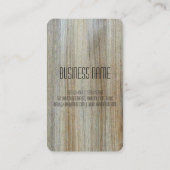 Professionele houten korrel #9 visitekaartje (Achterkant)