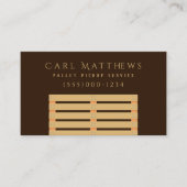 Professionele houten palet visitekaartje (Voorkant)