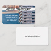 Professionele houten pallet visitekaartje (Voorkant / Achterkant)