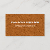 professionele houten timmerbouw visitekaartje (Voorkant)