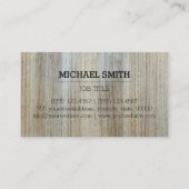 Professionele houtkorrel #2 visitekaartje (Achterkant)