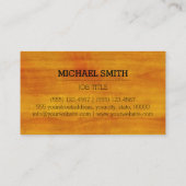 Professionele houtkorrel #4 visitekaartje (Achterkant)