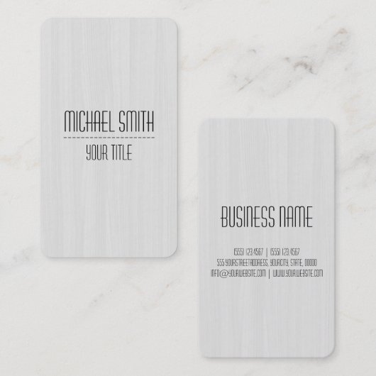 Professionele houtnerf look #12 visitekaartje (Voorkant / Achterkant)