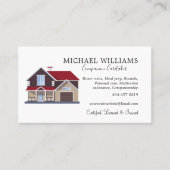 Professionele Huis Caregiver Services Business Car Visitekaartje (Voorkant)