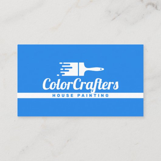 Professionele Huis Schilder Aannemer Schilderen Visitekaartje (Achterkant)