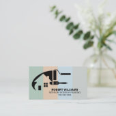 Professionele Huis Schilder Kleurrijk Visitekaartj Visitekaartje (Staand voorkant)