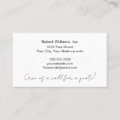 Professionele Huis Schilder Kleurrijk Visitekaartj Visitekaartje (Achterkant)