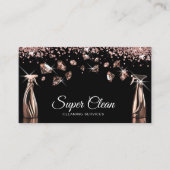 Professionele huis schoonmaak huishouding visitekaartje (Voorkant)