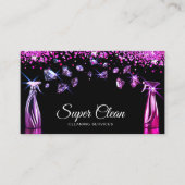 Professionele huis schoonmaak huishouding visitekaartje (Voorkant)