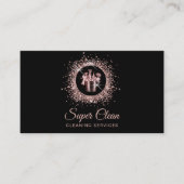 Professionele huis schoonmaak huishouding visitekaartje (Voorkant)