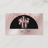 Professionele huis schoonmaak huishouding visitekaartje (Voorkant)