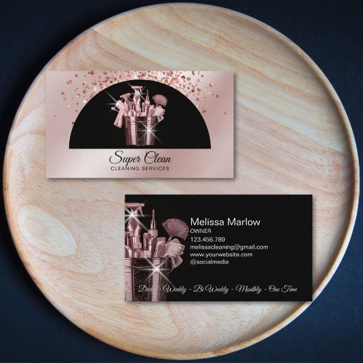 Professionele huis schoonmaak huishouding visitekaartje