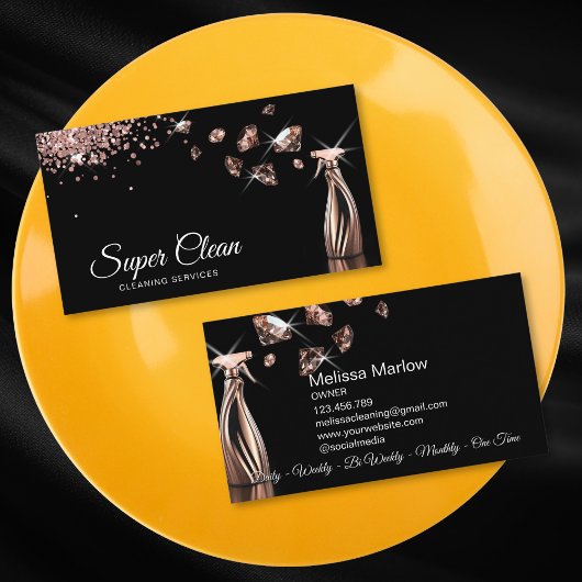 Professionele huis schoonmaak huishouding visitekaartje