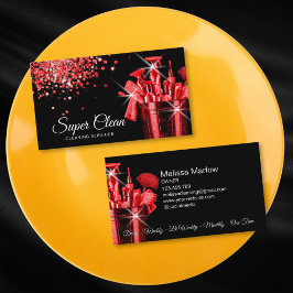 Professionele huis schoonmaak huishouding visitekaartje