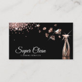 Professionele huis schoonmaak huishouding visitekaartje (Voorkant)