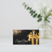 Professionele huis schoonmaak huishouding visitekaartje (Staand voorkant)