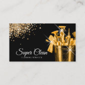 Professionele huis schoonmaak huishouding visitekaartje (Voorkant)