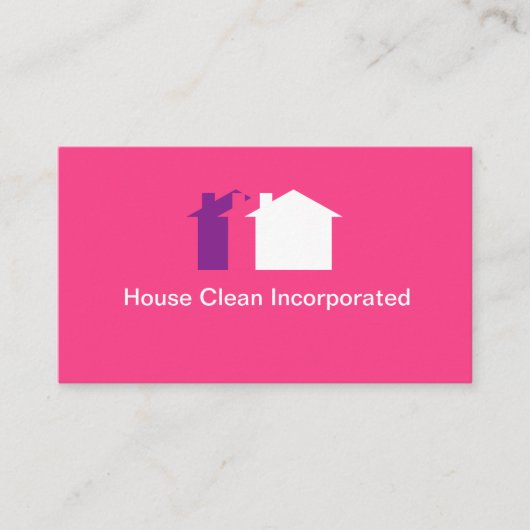 Professionele huis schoonmaak service bulk visitekaartje (Voorkant)
