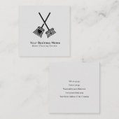 Professionele Huis Schoonmaak Services Visitekaart Vierkante Visitekaartje (Voorkant / Achterkant)