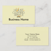 Professionele Huis Schoonmaak Services Visitekaart Visitekaartje (Voorkant / Achterkant)