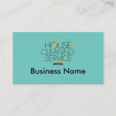 Professionele Huis Schoonmaak Services Visitekaart Visitekaartje (Voorkant)