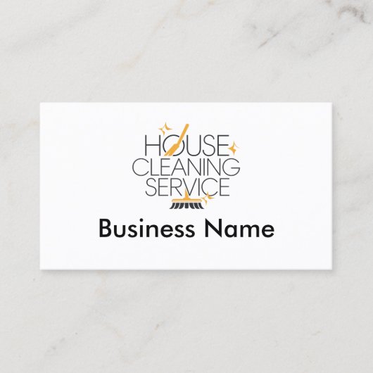 Professionele Huis Schoonmaak Services Visitekaart Visitekaartje (Voorkant)