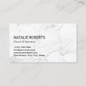 Professionele Huis Schoonmaak Trendy Marmer Visitekaartje (Achterkant)