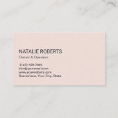 Professionele huis schoonmaakservice modern visitekaartje (Achterkant)