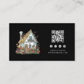 Professionele Huis Zorgverlener Services QR-code Visitekaartje (Achterkant)
