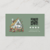 Professionele Huis Zorgverlener Services QR-code Visitekaartje (Achterkant)