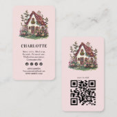 Professionele Huis Zorgverlener Services QR-code Visitekaartje (Voorkant / Achterkant)