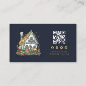 Professionele Huis Zorgverlener Services QR-code Visitekaartje (Achterkant)