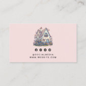 Professionele Huis Zorgverlener Services QR-code Visitekaartje (Achterkant)