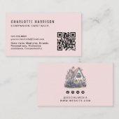 Professionele Huis Zorgverlener Services QR-code Visitekaartje (Voorkant / Achterkant)