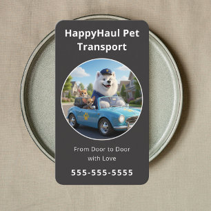 Professionele huisdierentransportdienst Pet Taxi S Visitekaartje