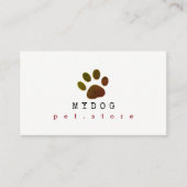 Professionele Huisdierenwinkel. Animals Visitekaartje (Voorkant)